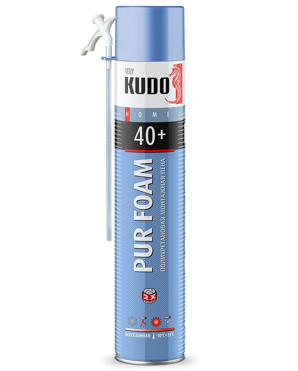 Пена полиуретановая монтажная бытовая всесезонная KUDO HOME 40+ KUPH10U40